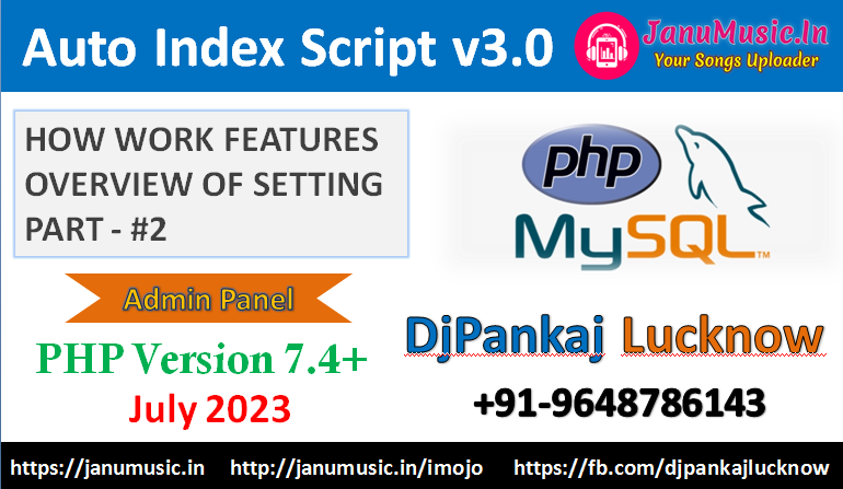 Overview Given Features Of Setting Section Step By Step In Hindi - Auto Index V3.0 Script.mp4